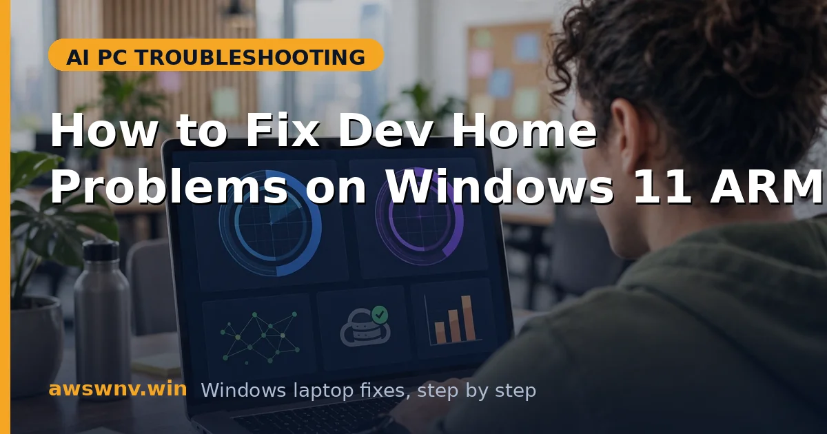 How to Fix Dev Home Problems on Windows 11 ARM