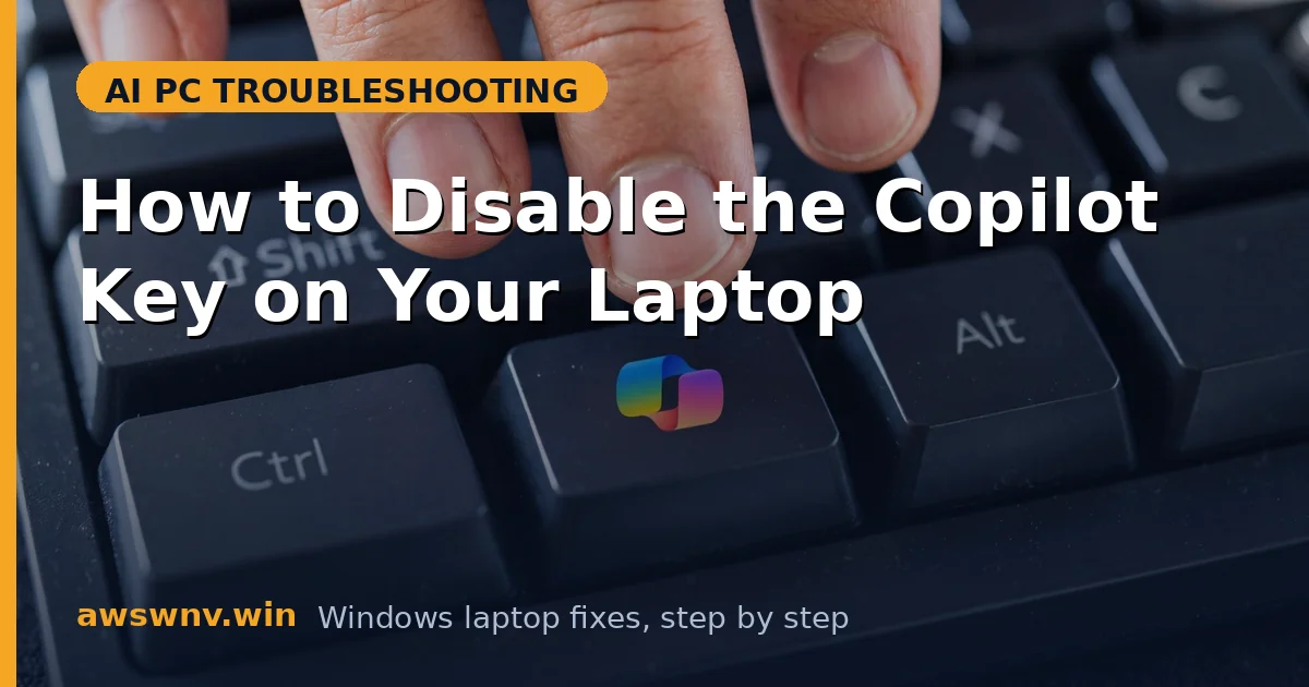 How to Disable the Copilot Key on Your Laptop