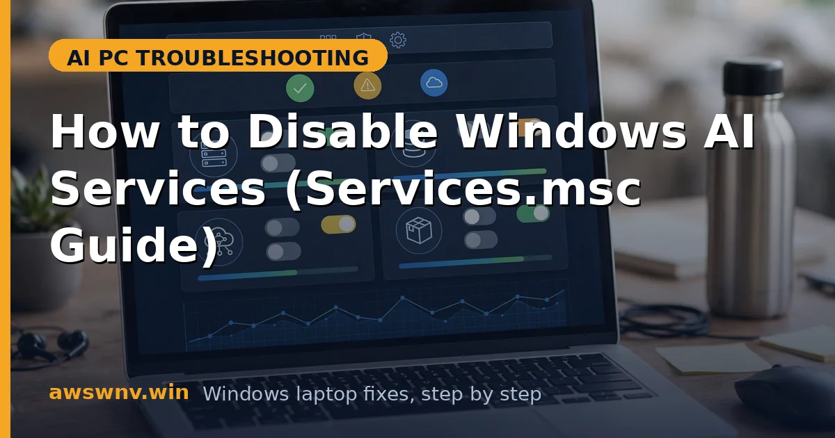 How to Disable Windows AI Services (Services.msc Guide)