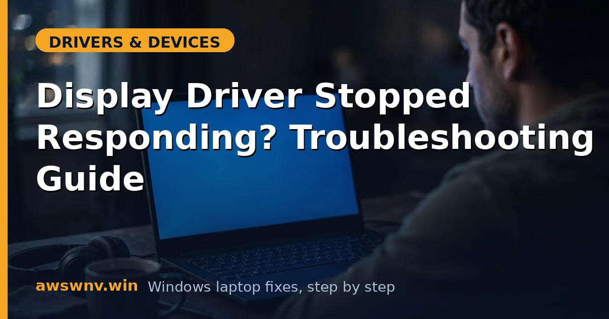 Display Driver Stopped Responding? Troubleshooting Guide