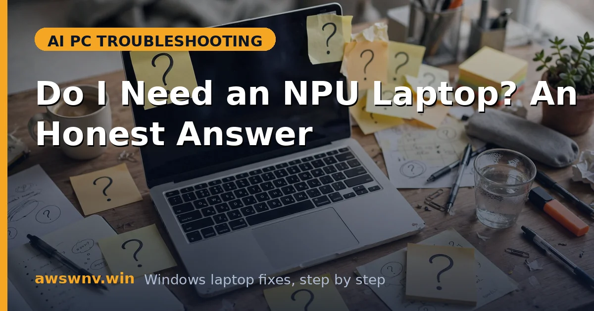 Do I Need an NPU Laptop? An Honest Answer