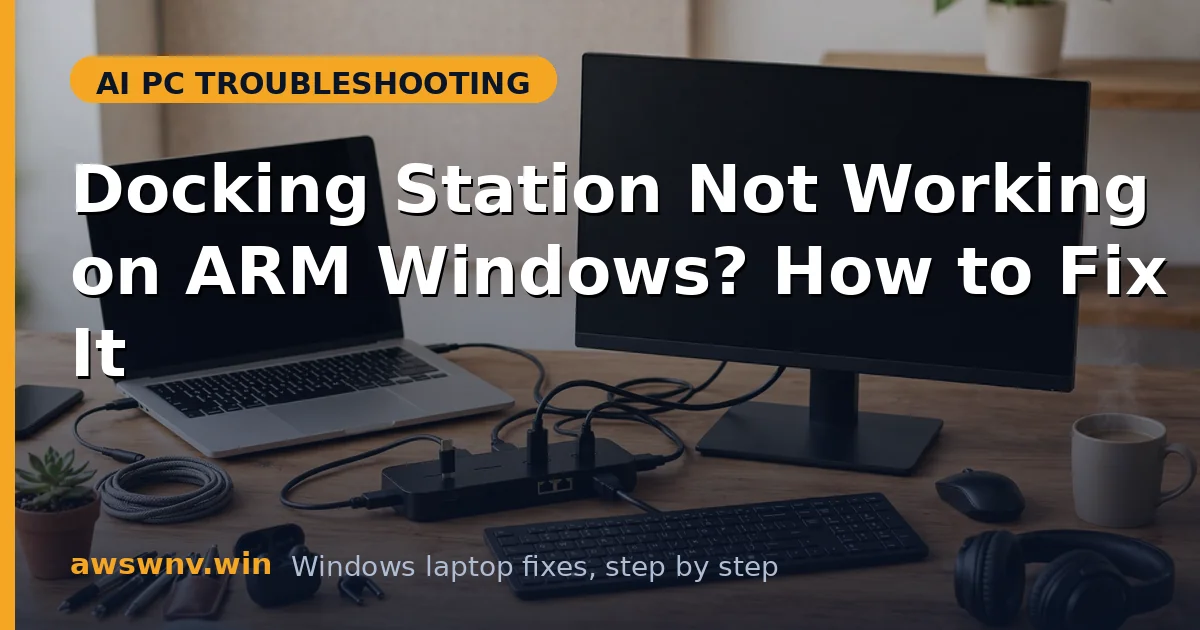 Docking Station Not Working on ARM Windows? How to Fix It