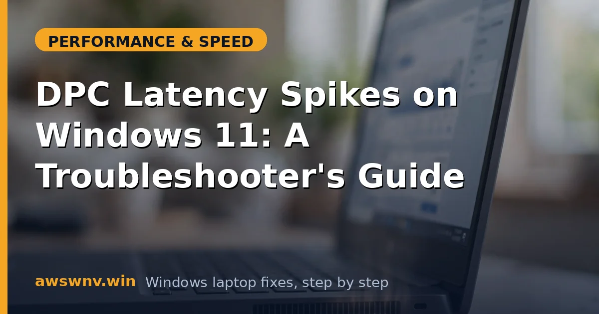 DPC Latency Spikes on Windows 11: A Troubleshooter's Guide