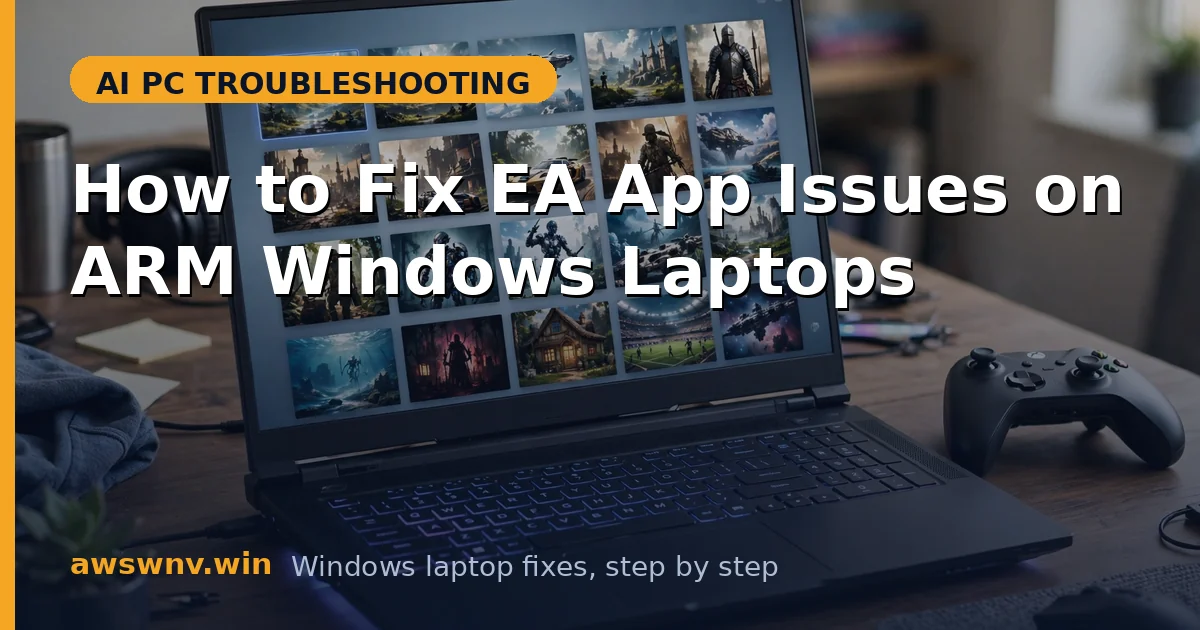 How to Fix EA App Issues on ARM Windows Laptops