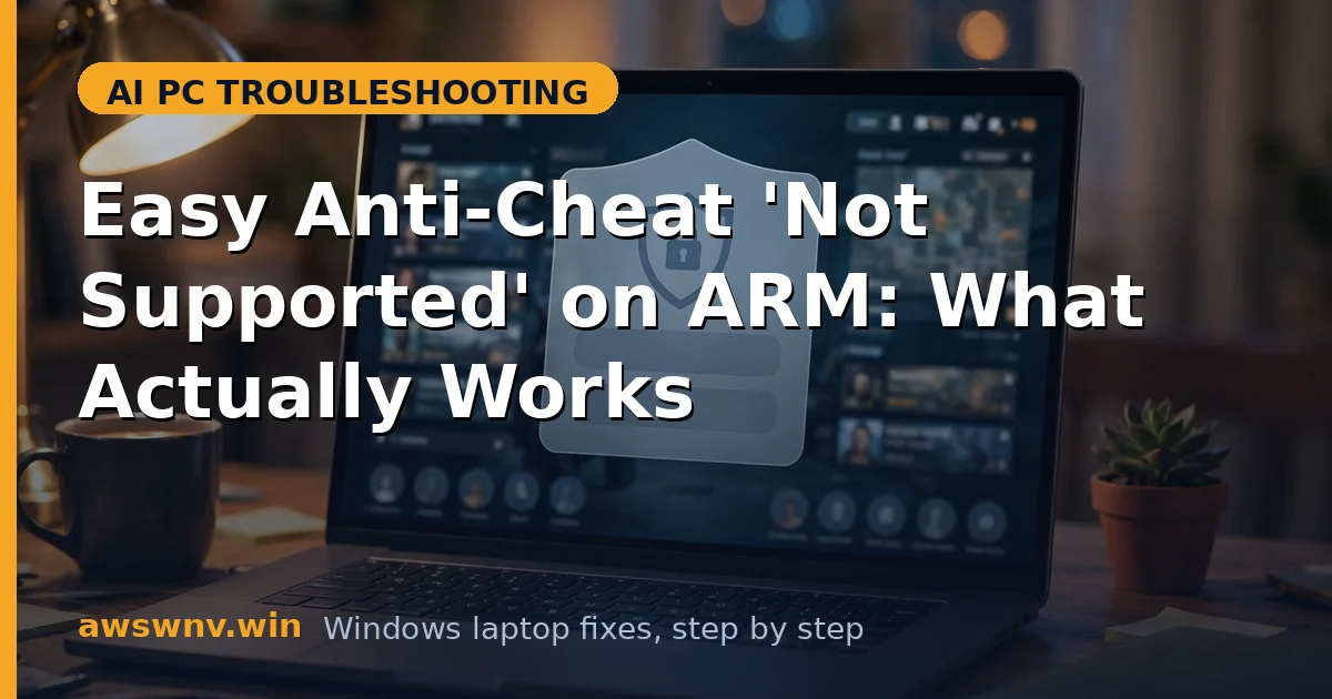 Easy Anti-Cheat 'Not Supported' on ARM: What Actually Works