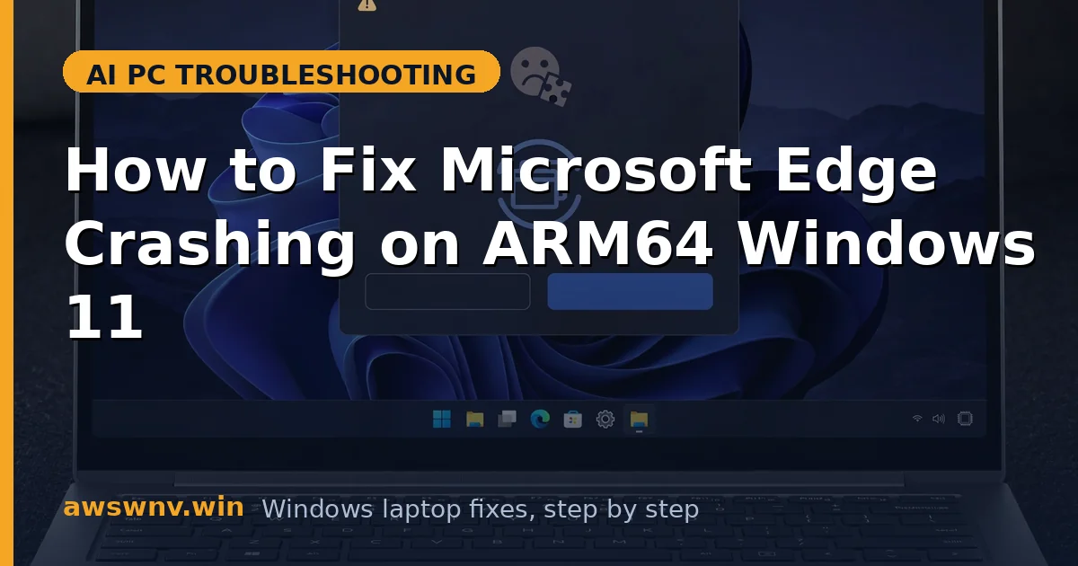 How to Fix Microsoft Edge Crashing on ARM64 Windows 11