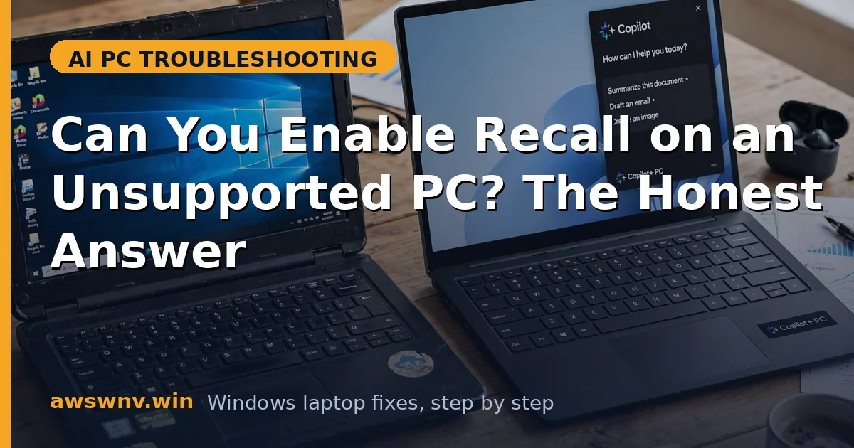 Can You Enable Recall on an Unsupported PC? The Honest Answer
