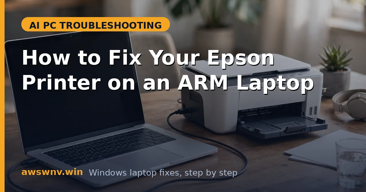 How to Fix Your Epson Printer on an ARM Laptop