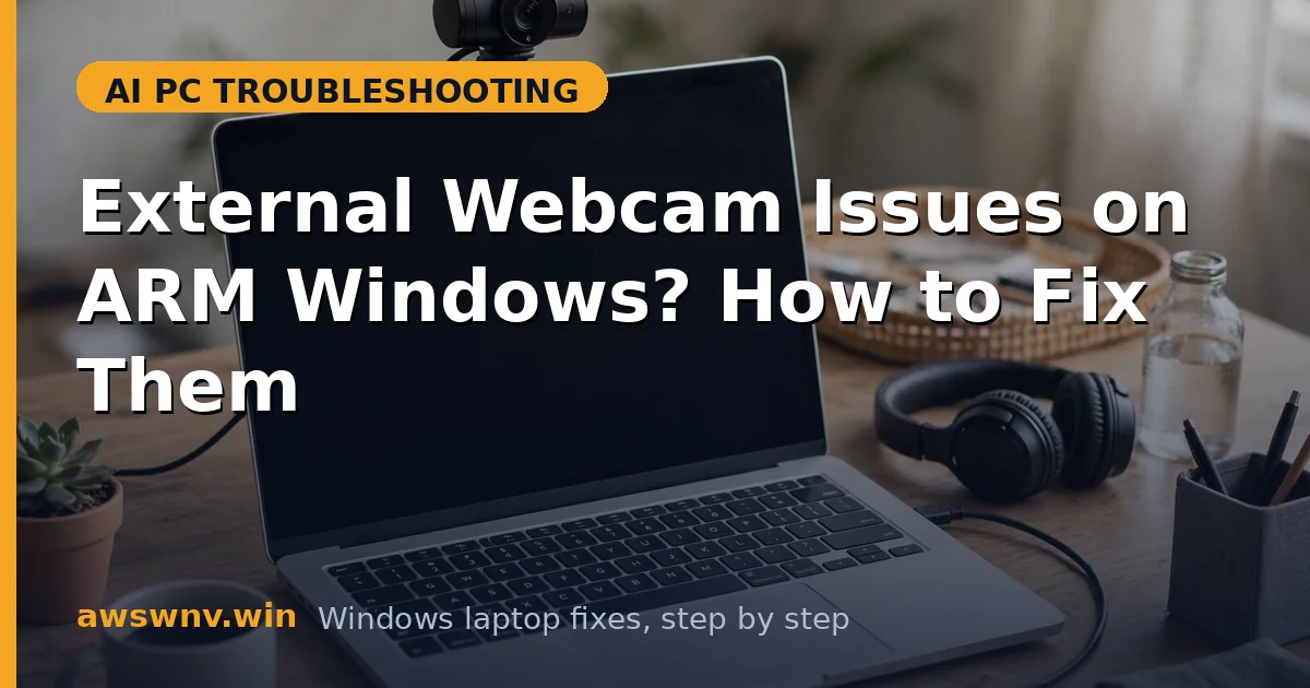 External Webcam Issues on ARM Windows? How to Fix Them
