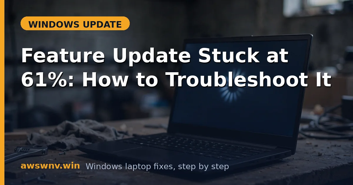 Feature Update Stuck at 61%: How to Troubleshoot It