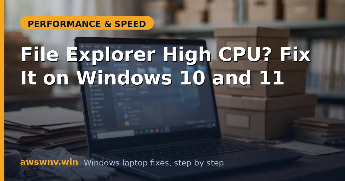 File Explorer High CPU? Fix It on Windows 10 and 11