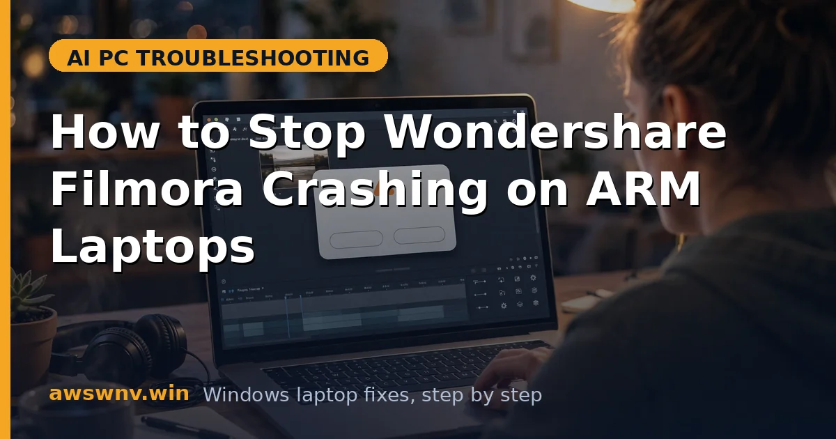 How to Stop Wondershare Filmora Crashing on ARM Laptops