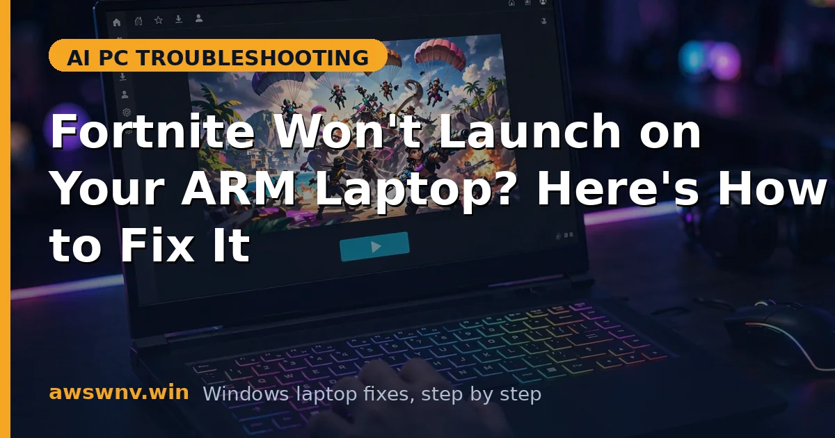Fortnite Won't Launch on Your ARM Laptop? Here's How to Fix It