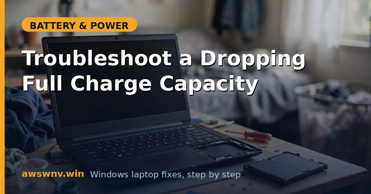 Troubleshoot a Dropping Full Charge Capacity