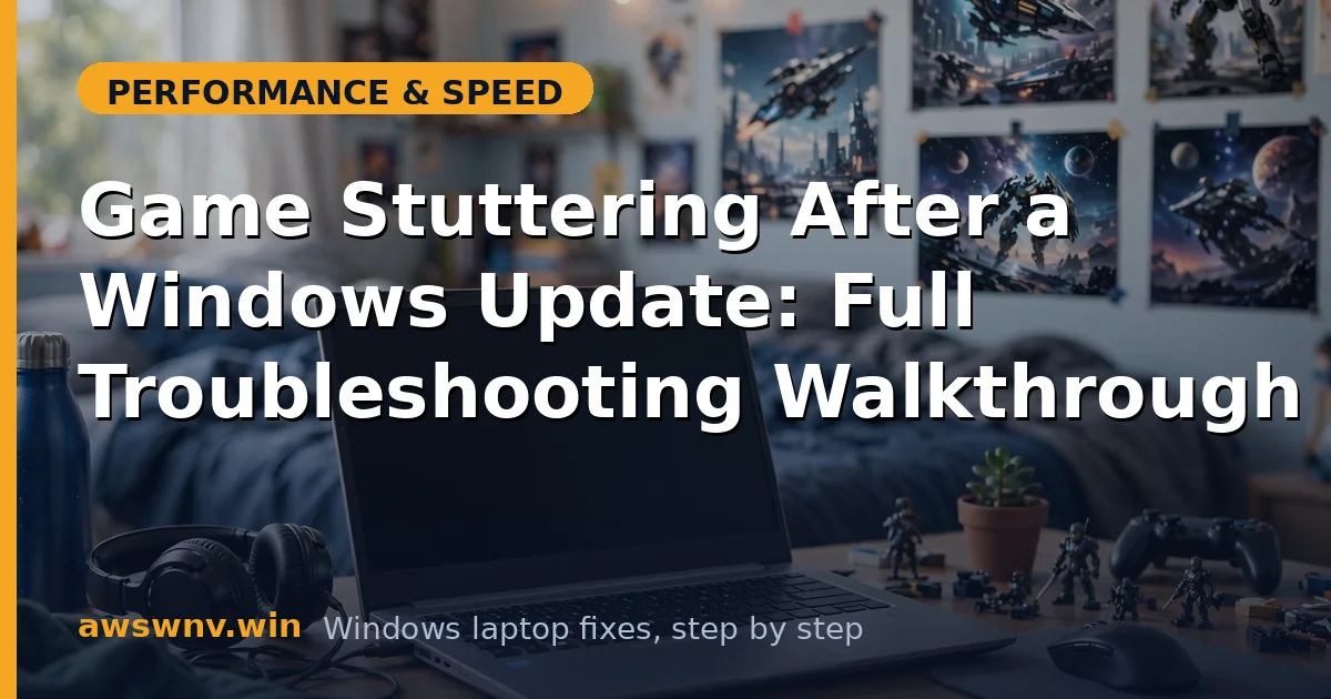 Game Stuttering After a Windows Update: Full Troubleshooting Walkthrough