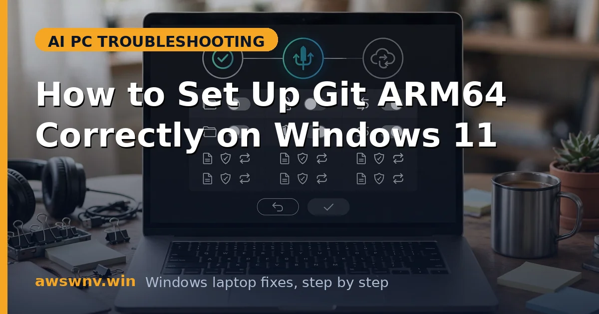 How to Set Up Git ARM64 Correctly on Windows 11
