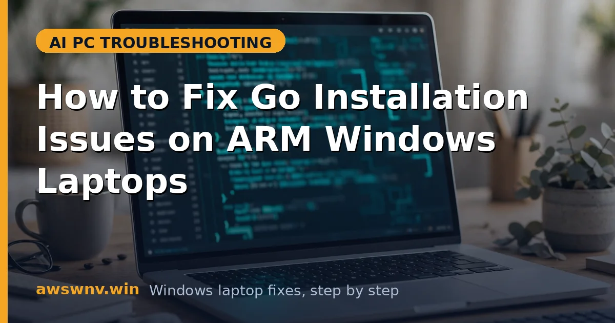 How to Fix Go Installation Issues on ARM Windows Laptops