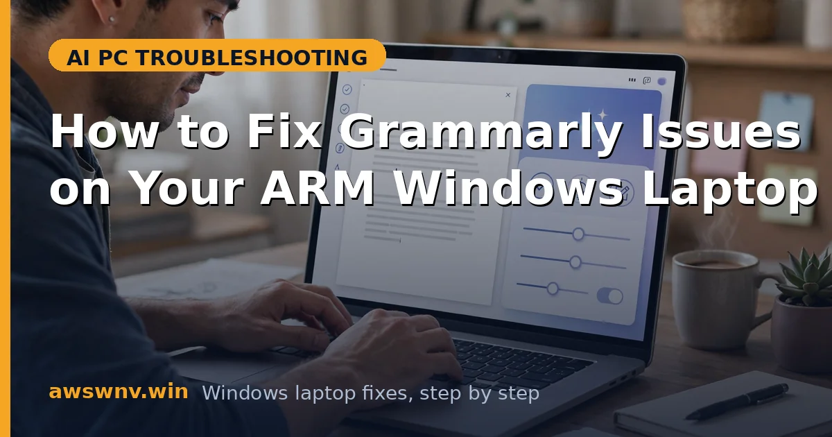 How to Fix Grammarly Issues on Your ARM Windows Laptop