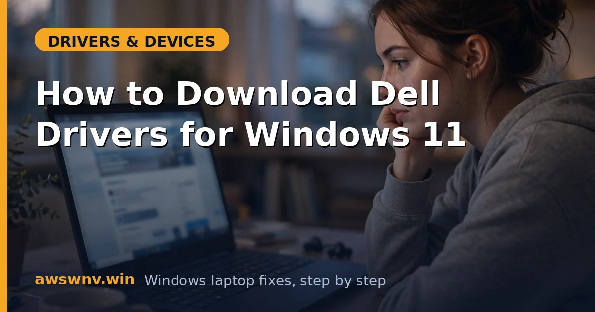 How to Download Dell Drivers for Windows 11