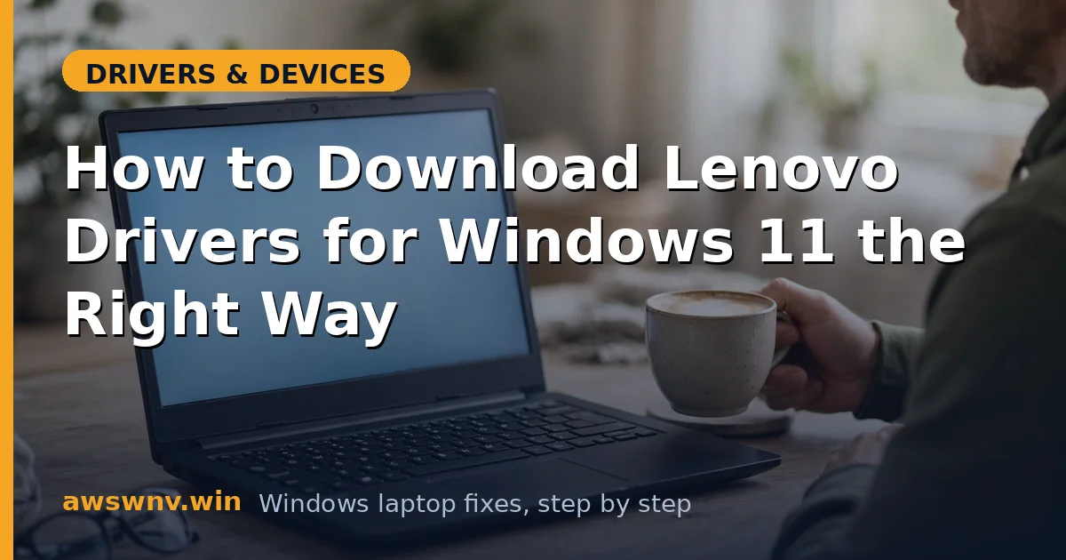 How to Download Lenovo Drivers for Windows 11 the Right Way