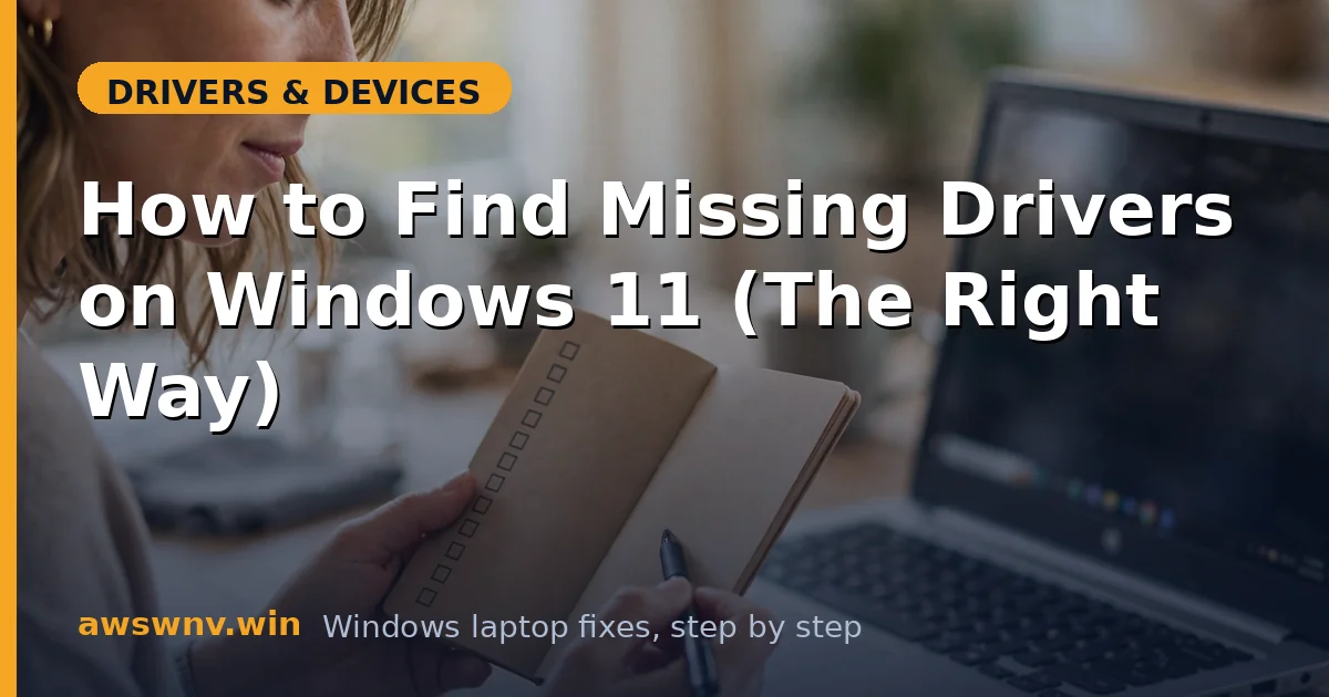 How to Find Missing Drivers on Windows 11 (The Right Way)