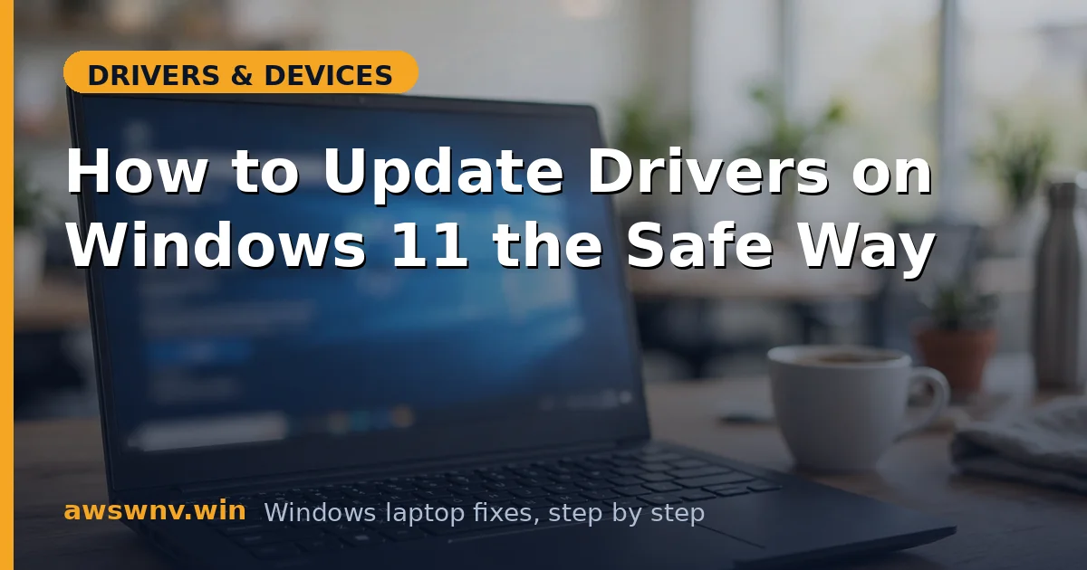 How to Update Drivers on Windows 11 the Safe Way
