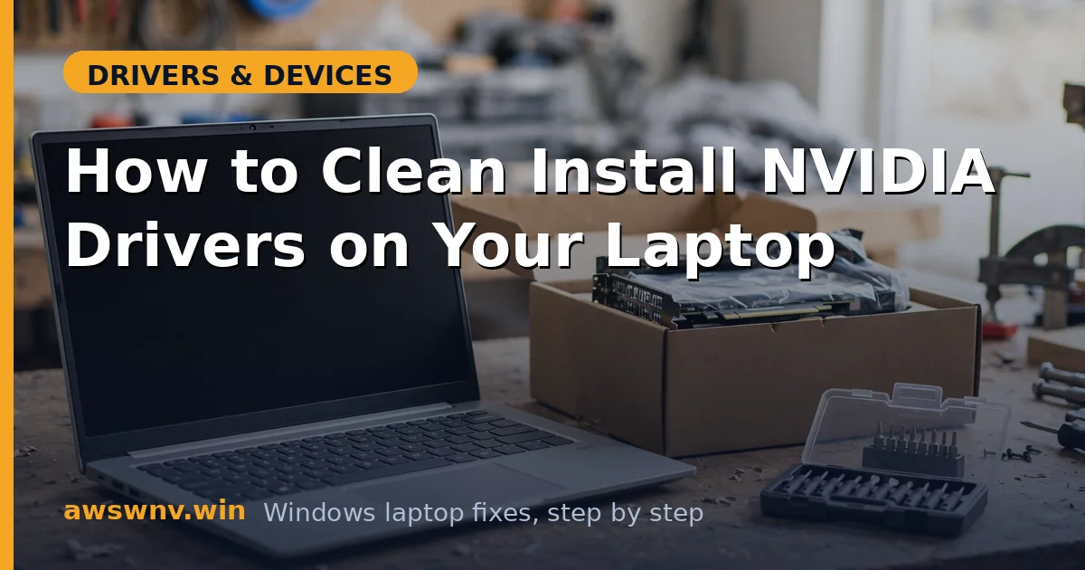 How to Clean Install NVIDIA Drivers on Your Laptop