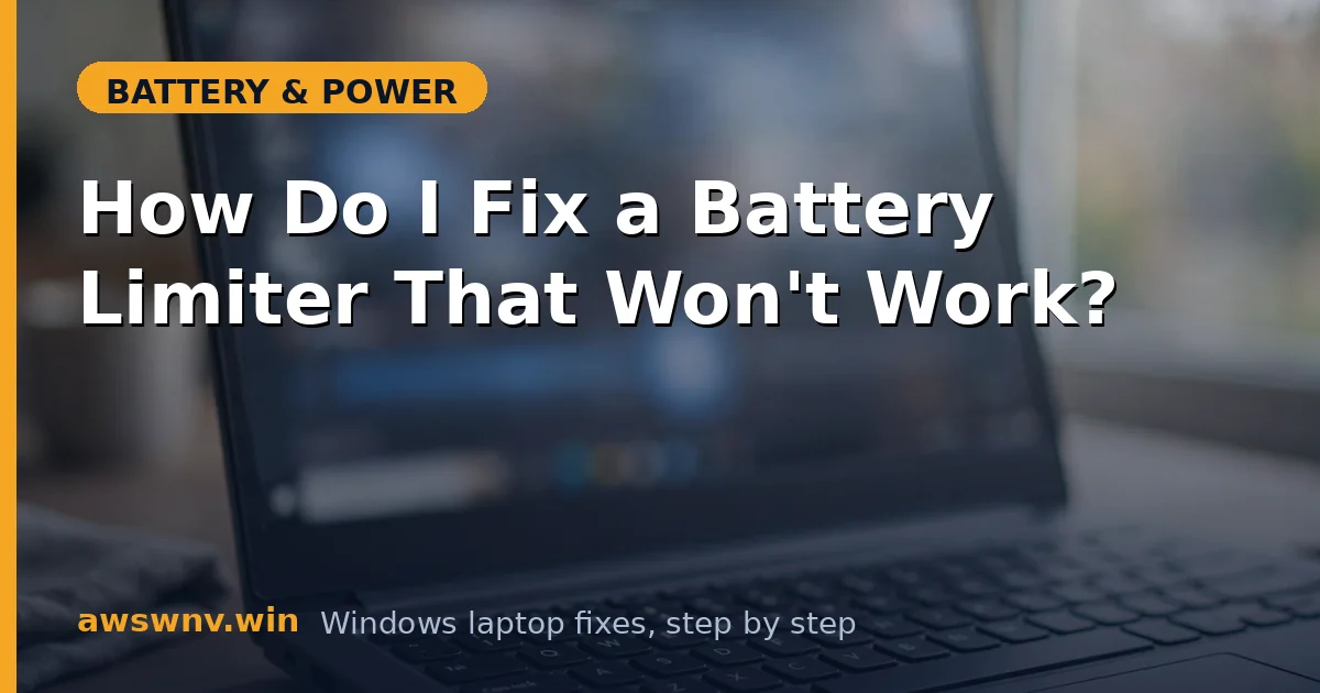 How Do I Fix a Battery Limiter That Won't Work?