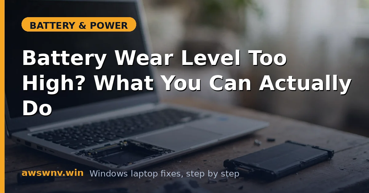Battery Wear Level Too High? What You Can Actually Do