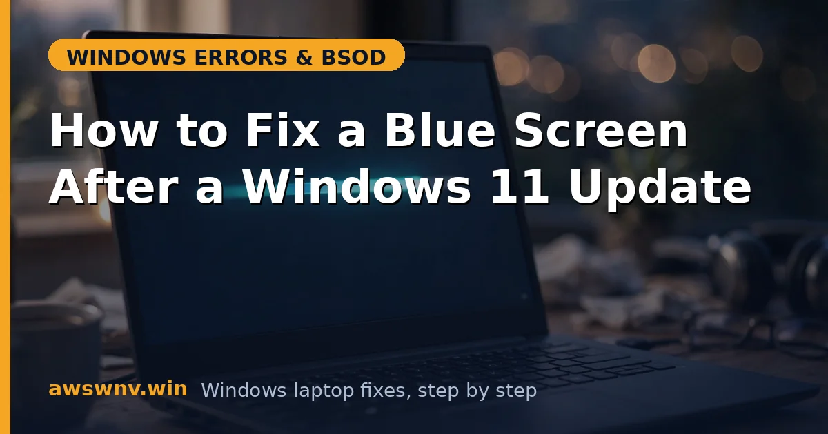 How to Fix a Blue Screen After a Windows 11 Update