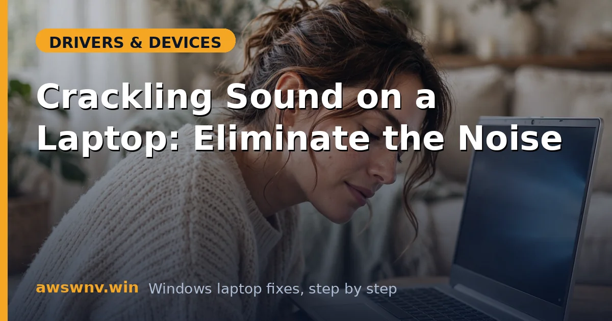 Crackling Sound on a Laptop: Eliminate the Noise