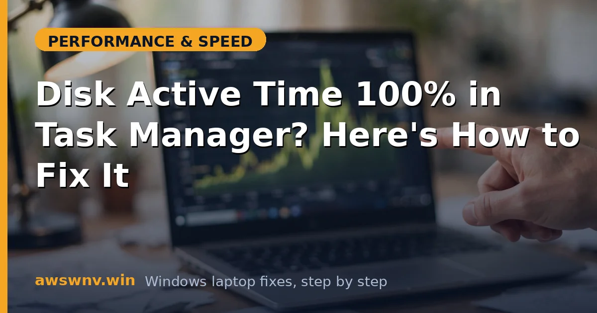 Disk Active Time 100% in Task Manager? Here's How to Fix It