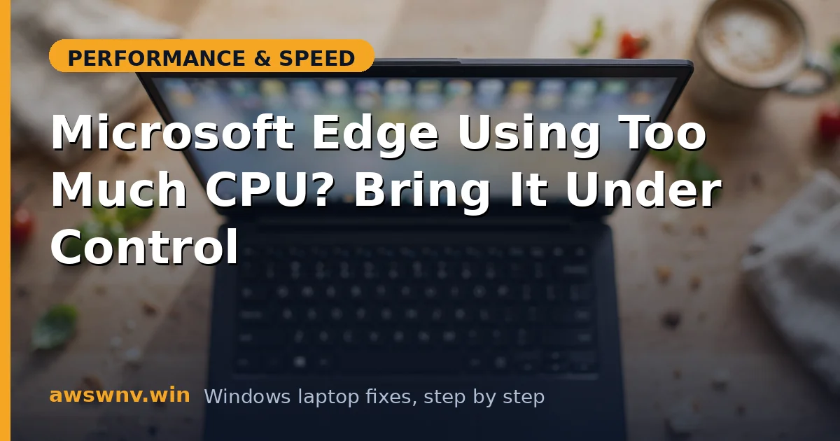 Microsoft Edge Using Too Much CPU? Bring It Under Control