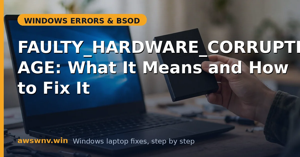 FAULTY_HARDWARE_CORRUPTED_PAGE: What It Means and How to Fix It