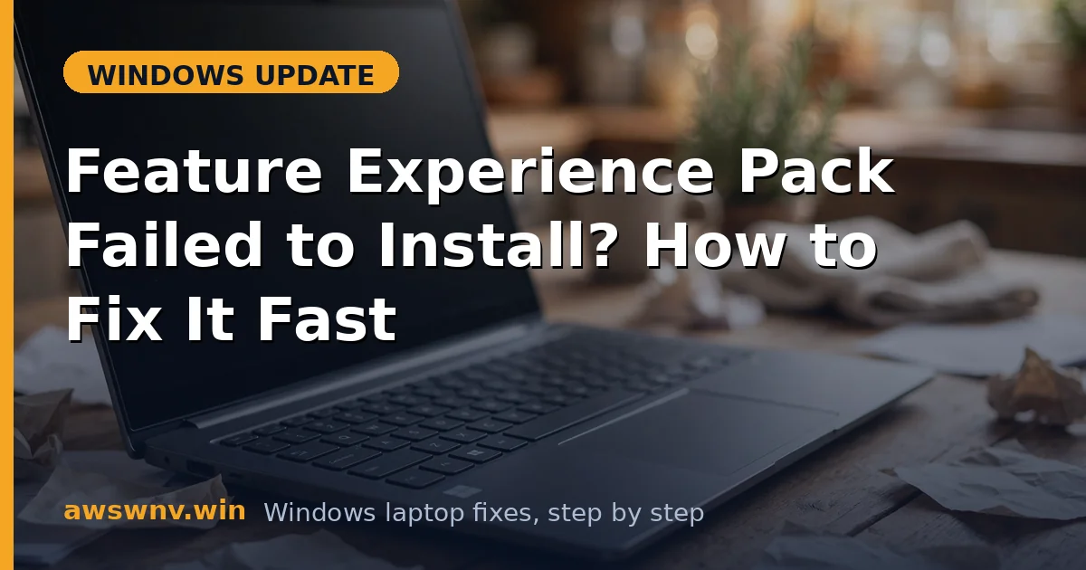 Feature Experience Pack Failed to Install? How to Fix It Fast