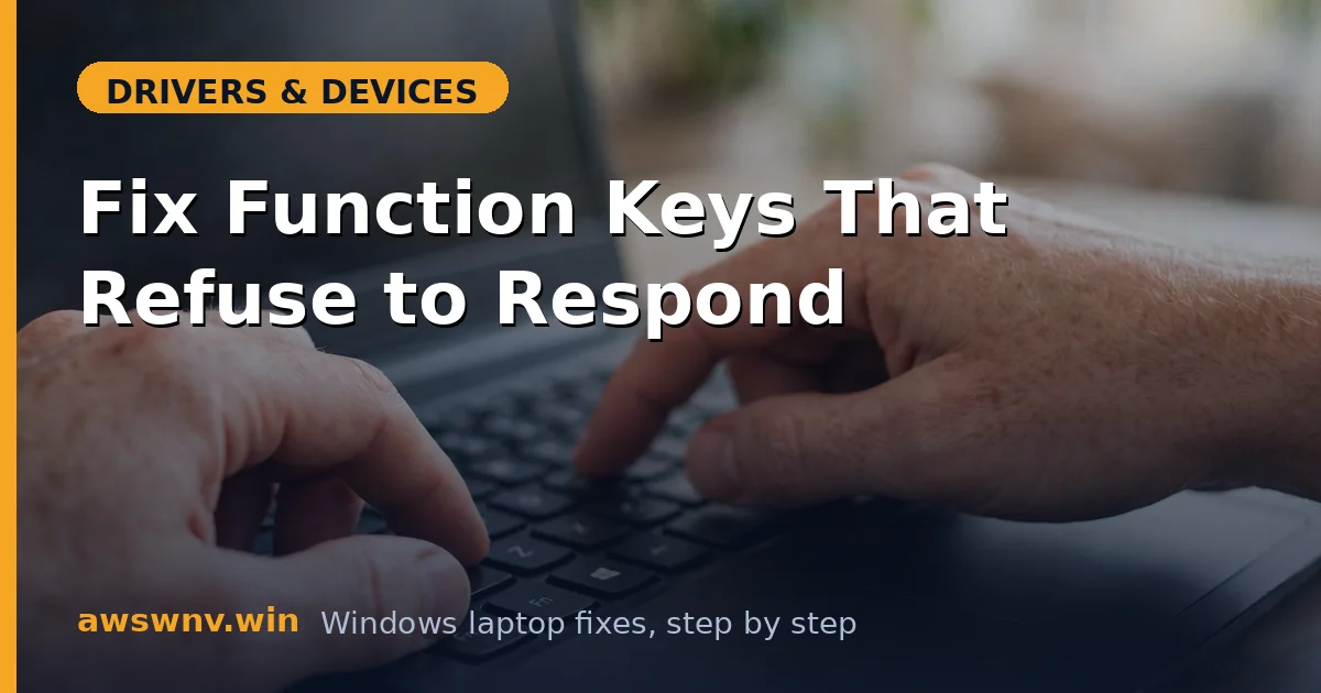 Fix Function Keys That Refuse to Respond
