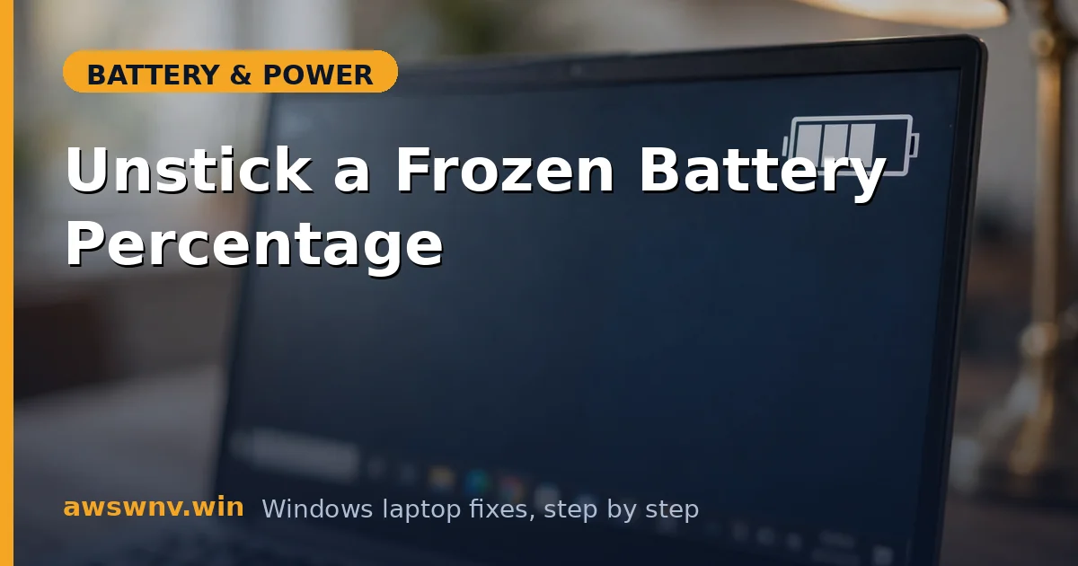 Unstick a Frozen Battery Percentage