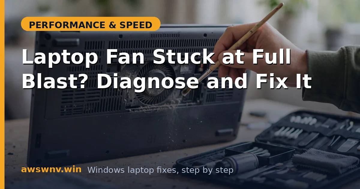 Laptop Fan Stuck at Full Blast? Diagnose and Fix It