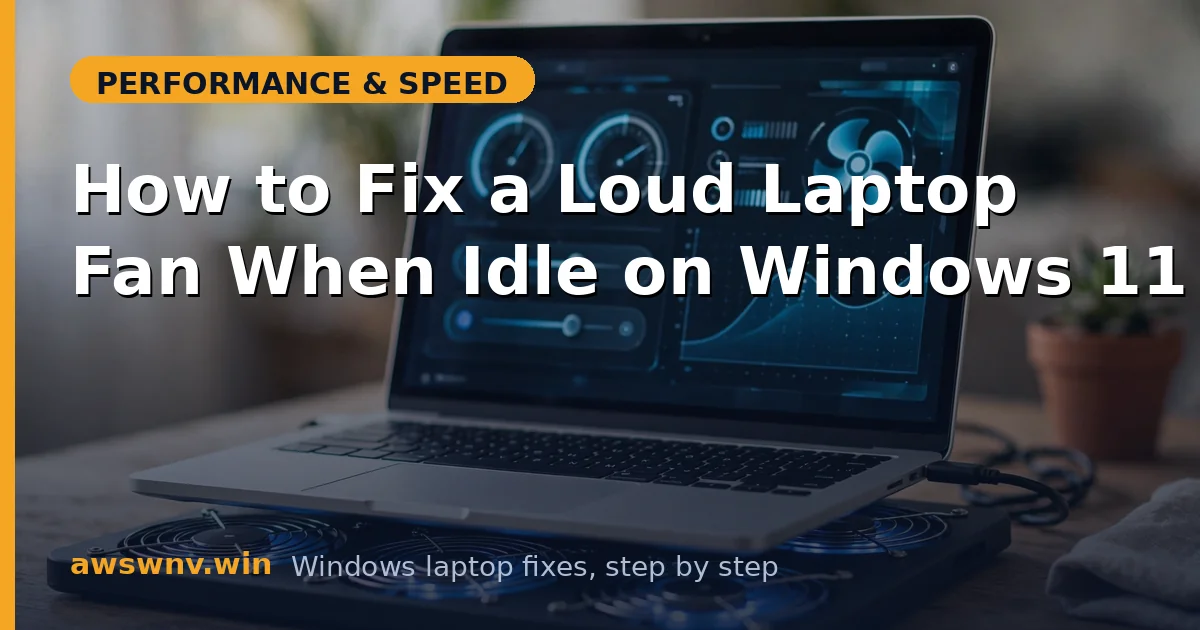 How to Fix a Loud Laptop Fan When Idle on Windows 11