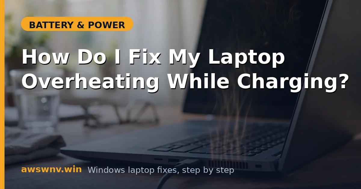 How Do I Fix My Laptop Overheating While Charging?