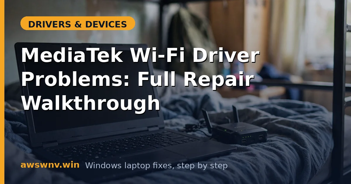 MediaTek Wi-Fi Driver Problems: Full Repair Walkthrough
