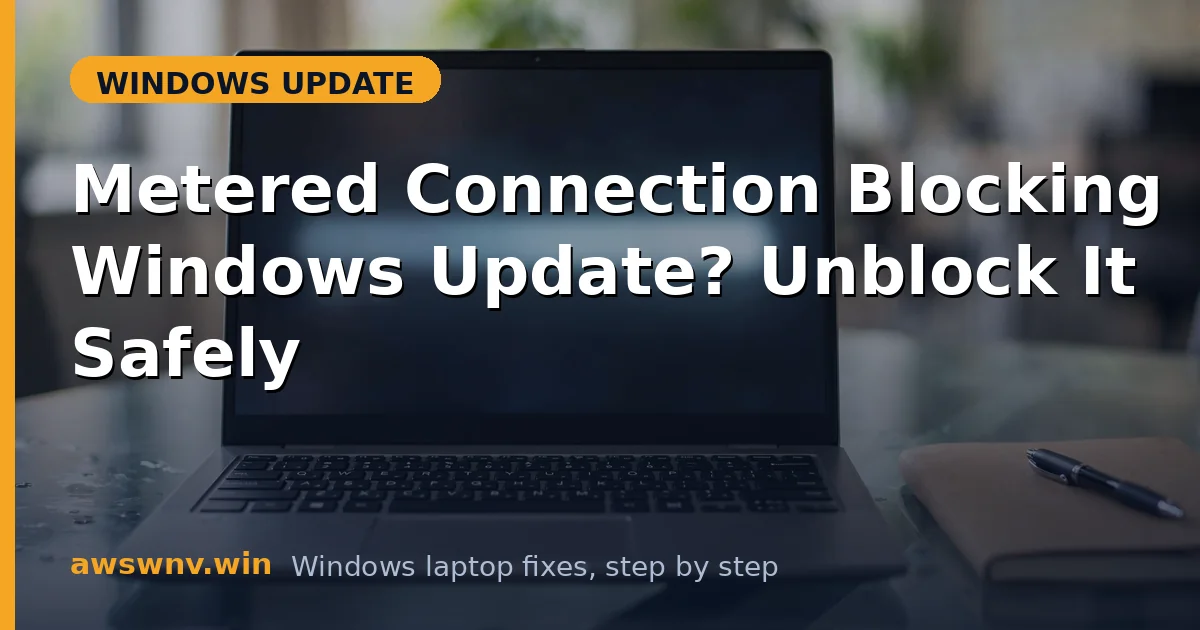 Metered Connection Blocking Windows Update? Unblock It Safely
