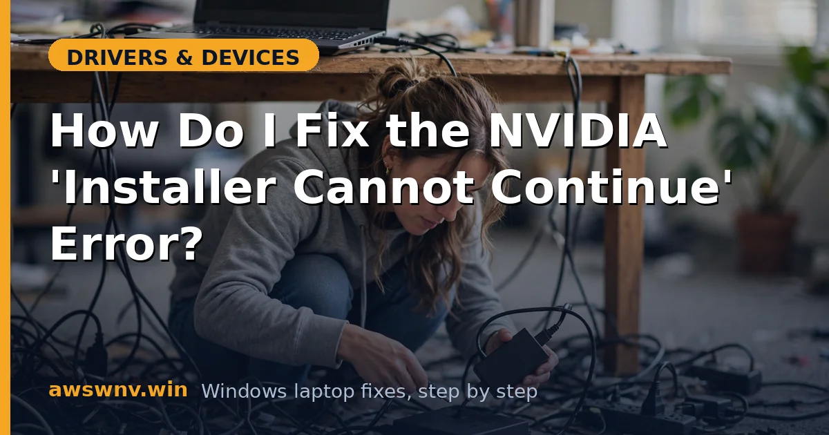 How Do I Fix the NVIDIA 'Installer Cannot Continue' Error?