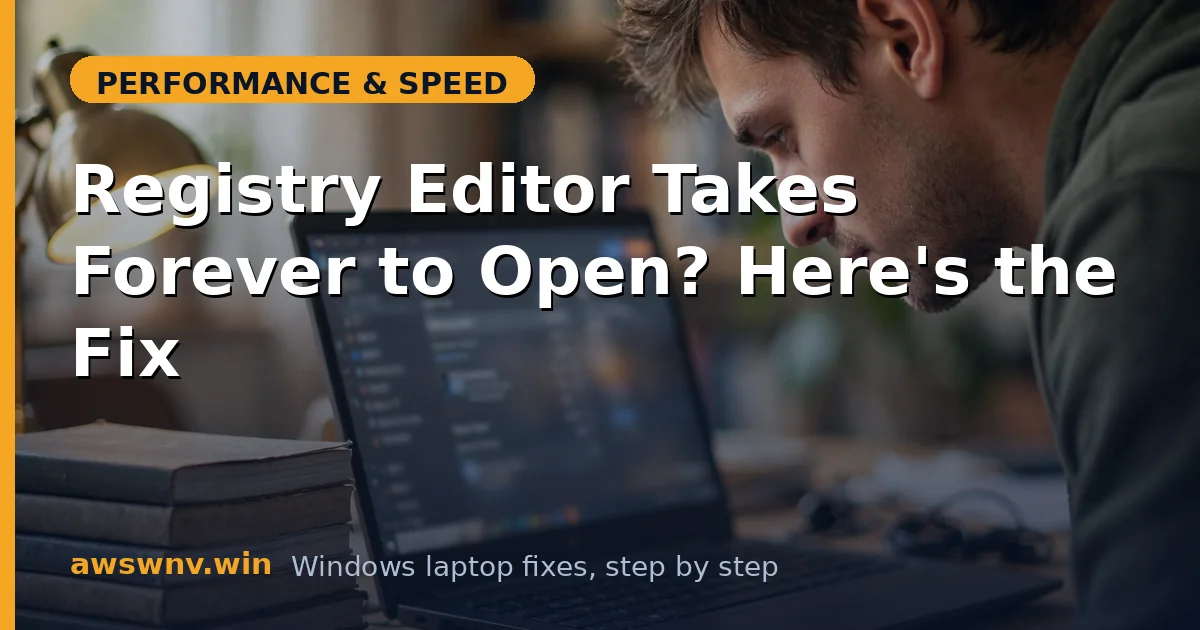 Registry Editor Takes Forever to Open? Here's the Fix