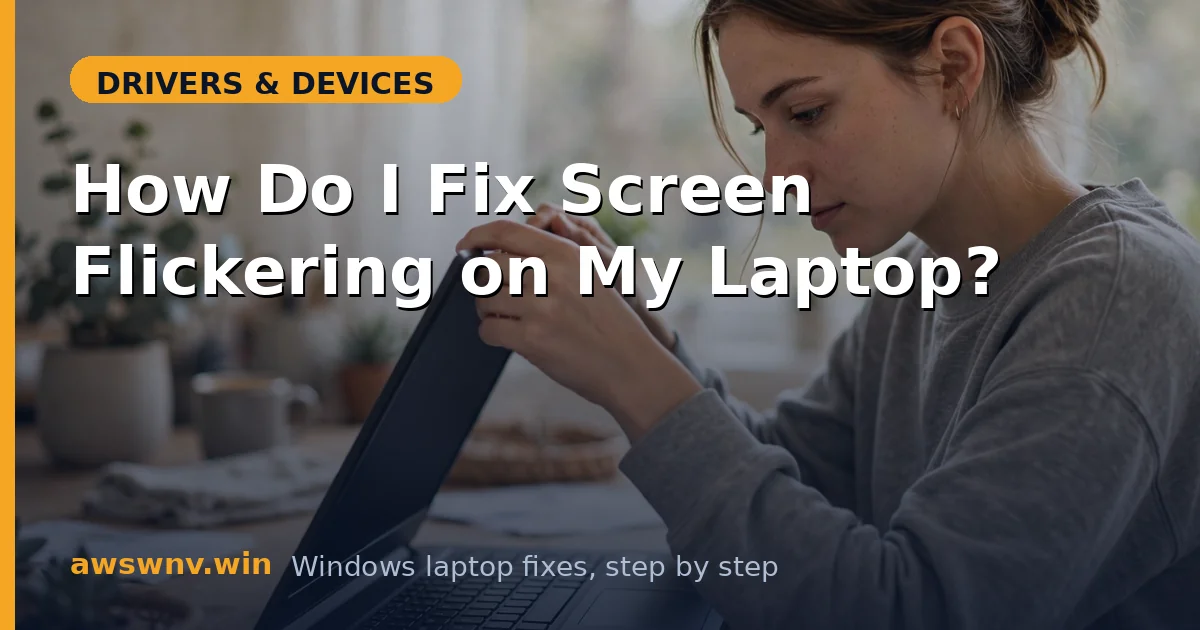 How Do I Fix Screen Flickering on My Laptop?