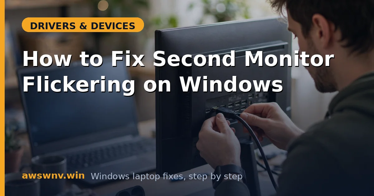 How to Fix Second Monitor Flickering on Windows