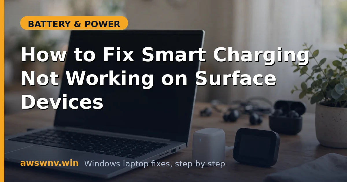 How to Fix Smart Charging Not Working on Surface Devices