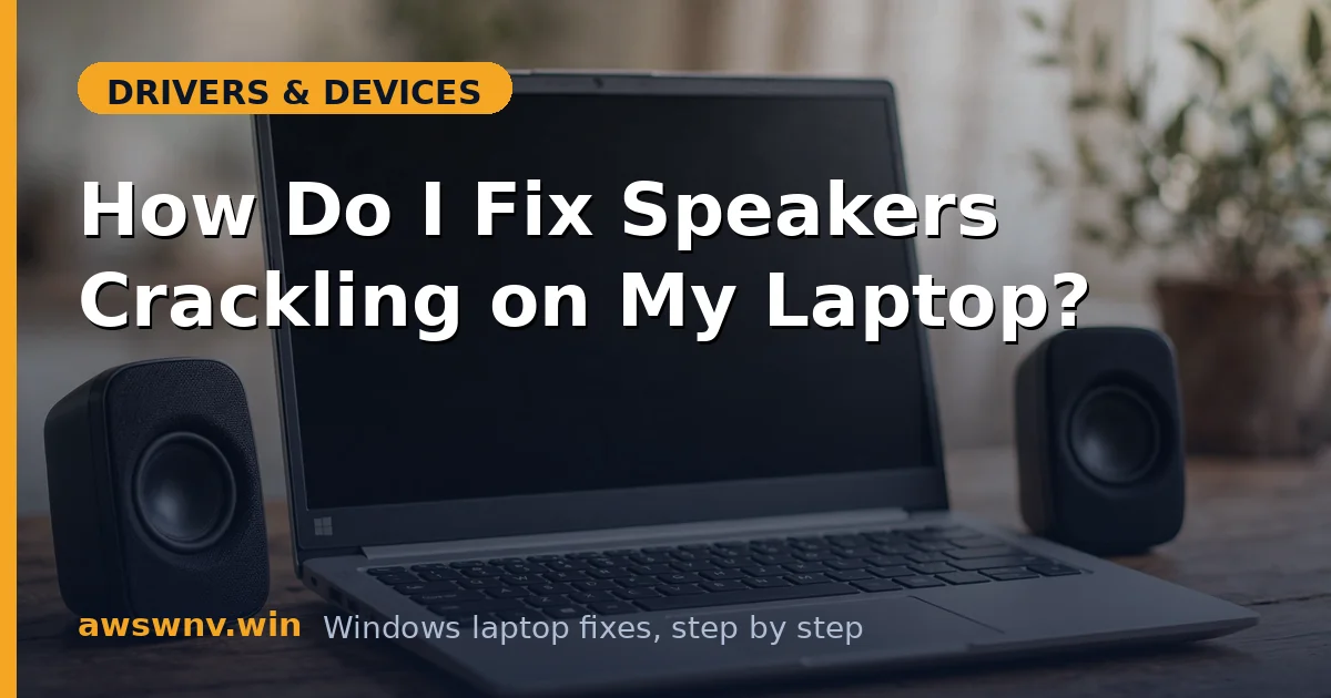 How Do I Fix Speakers Crackling on My Laptop?