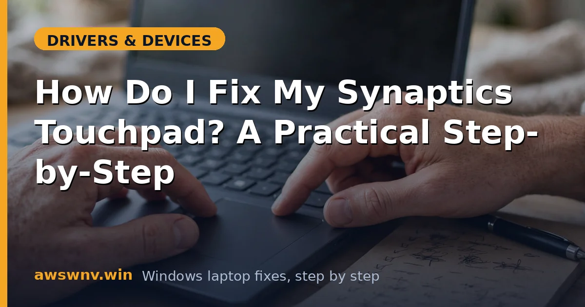 How Do I Fix My Synaptics Touchpad? A Practical Step-by-Step