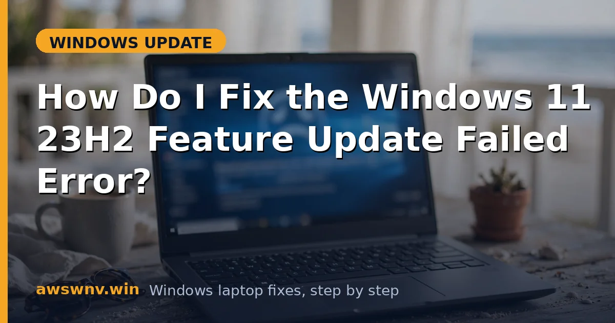 How Do I Fix the Windows 11 23H2 Feature Update Failed Error?